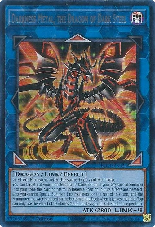 Image for Darkness Metal, the Dragon of Dark Steel (Silver) (BLC1-EN044) (BLC1) - YuGiOh