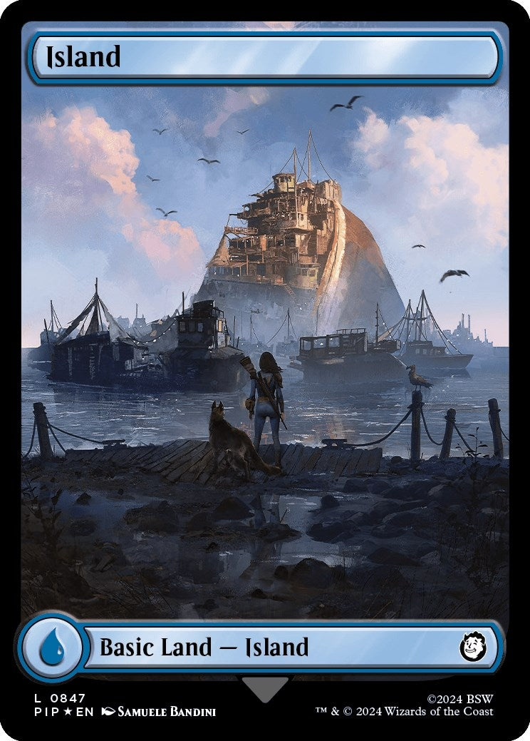 Image for Island (0847) (Surge Foil) (847) (Universes Beyond: Fallout) - Magic: The Gathering