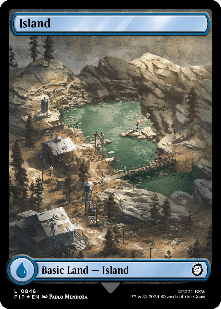 Image for Island (0848) (Surge Foil) (848) (Universes Beyond: Fallout) - Magic: The Gathering