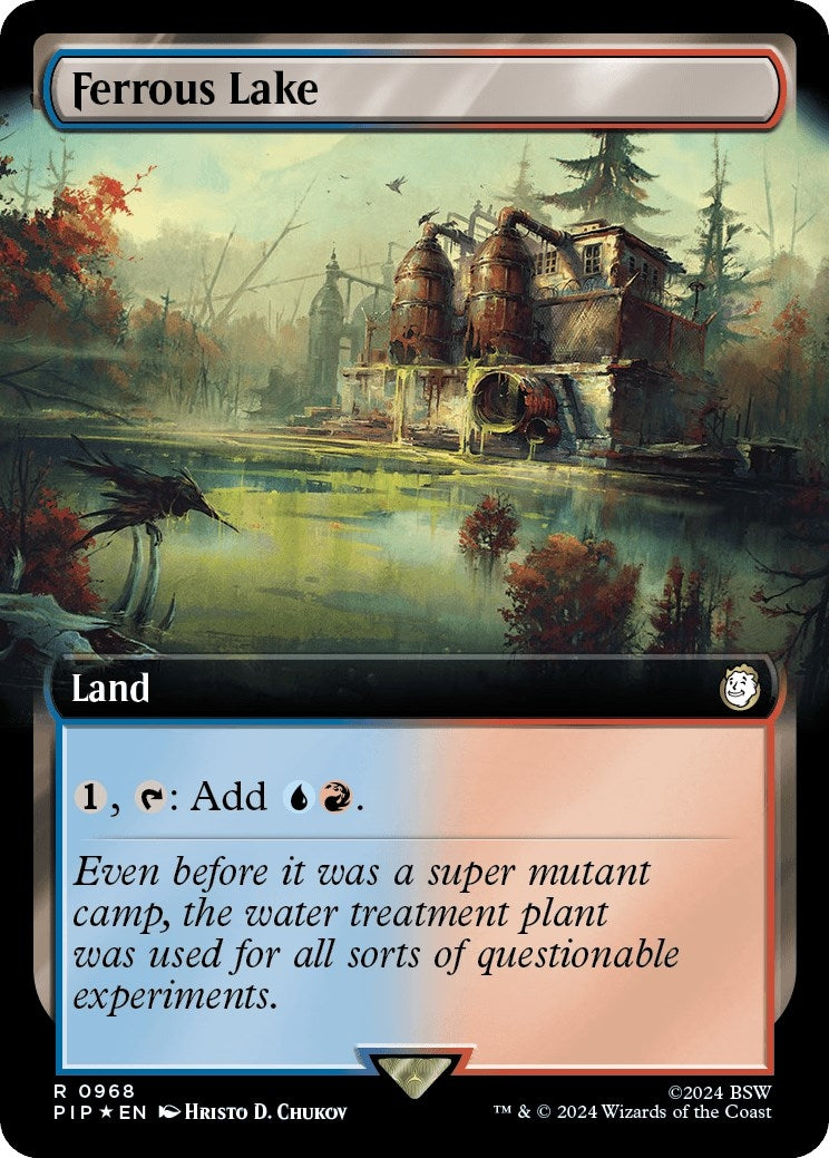 Image for Ferrous Lake (Extended Art) (Surge Foil) (968) (Universes Beyond: Fallout) - Magic: The Gathering