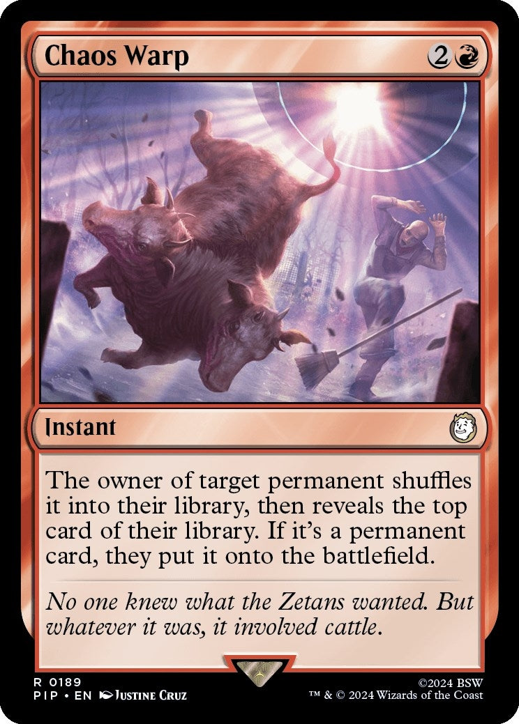 Image for Chaos Warp (189) (Universes Beyond: Fallout) - Magic: The Gathering