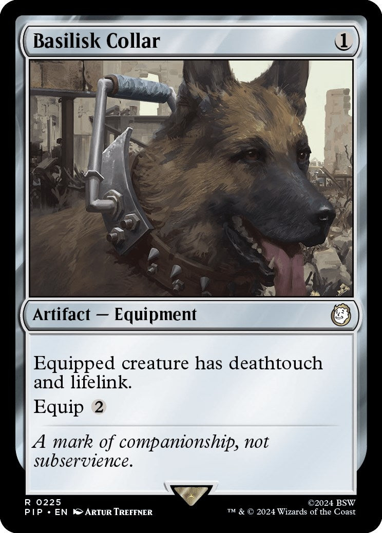 Image for Basilisk Collar (225) (Universes Beyond: Fallout) - Magic: The Gathering