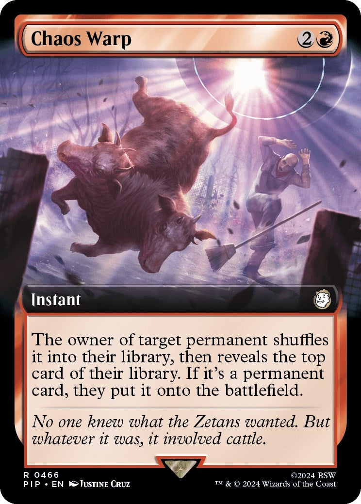 Image for Chaos Warp (Extended Art) (466) (Universes Beyond: Fallout) - Magic: The Gathering