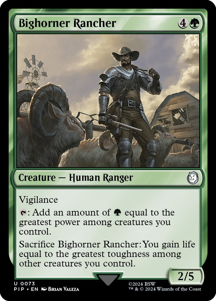 Image for Bighorner Rancher (73) (Universes Beyond: Fallout) - Magic: The Gathering