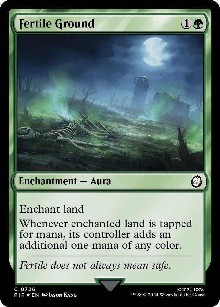 Image for Fertile Ground (Surge Foil) (726) (Universes Beyond: Fallout) - Magic: The Gathering