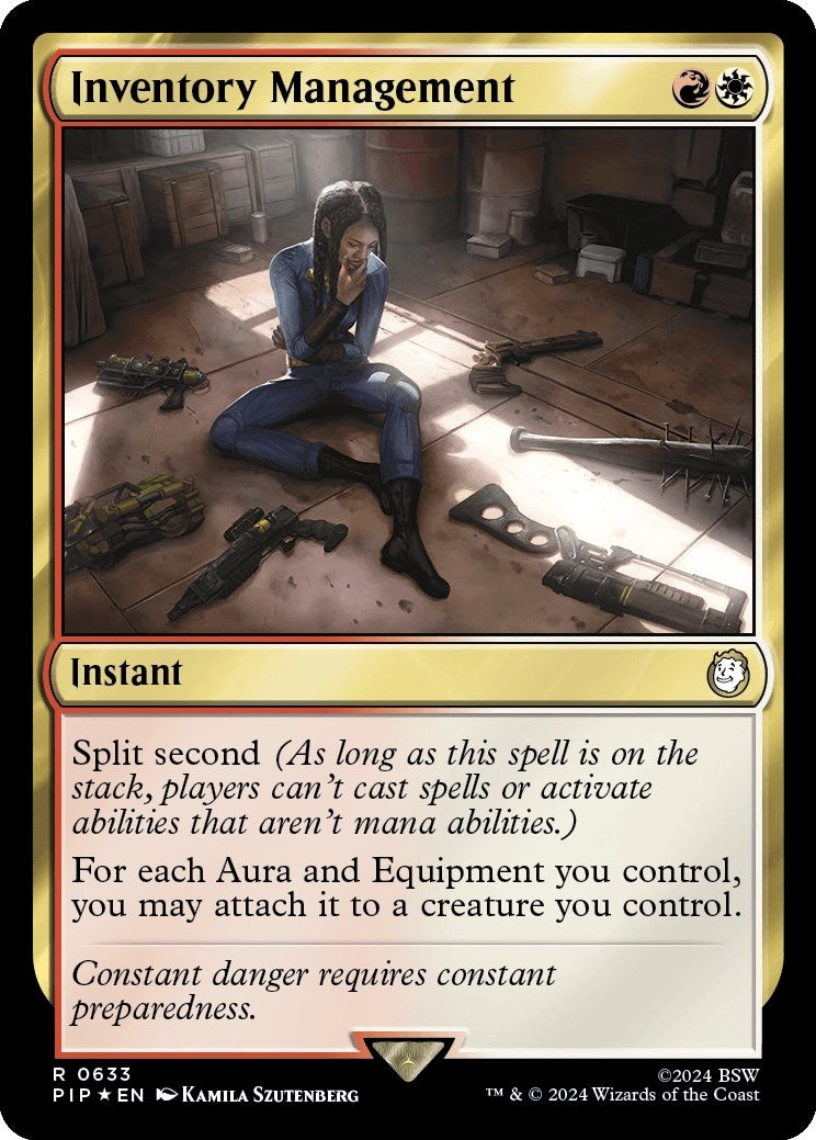 Image for Inventory Management (Surge Foil) (633) (Universes Beyond: Fallout) - Magic: The Gathering