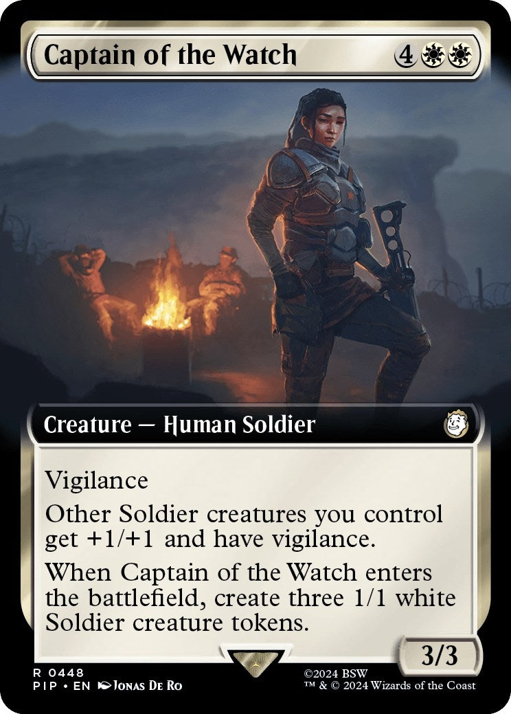 Image for Captain of the Watch (Extended Art) (448) (Universes Beyond: Fallout) - Magic: The Gathering
