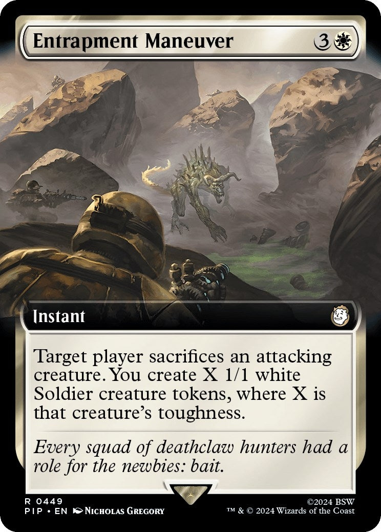 Image for Entrapment Maneuver (Extended Art) (449) (Universes Beyond: Fallout) - Magic: The Gathering