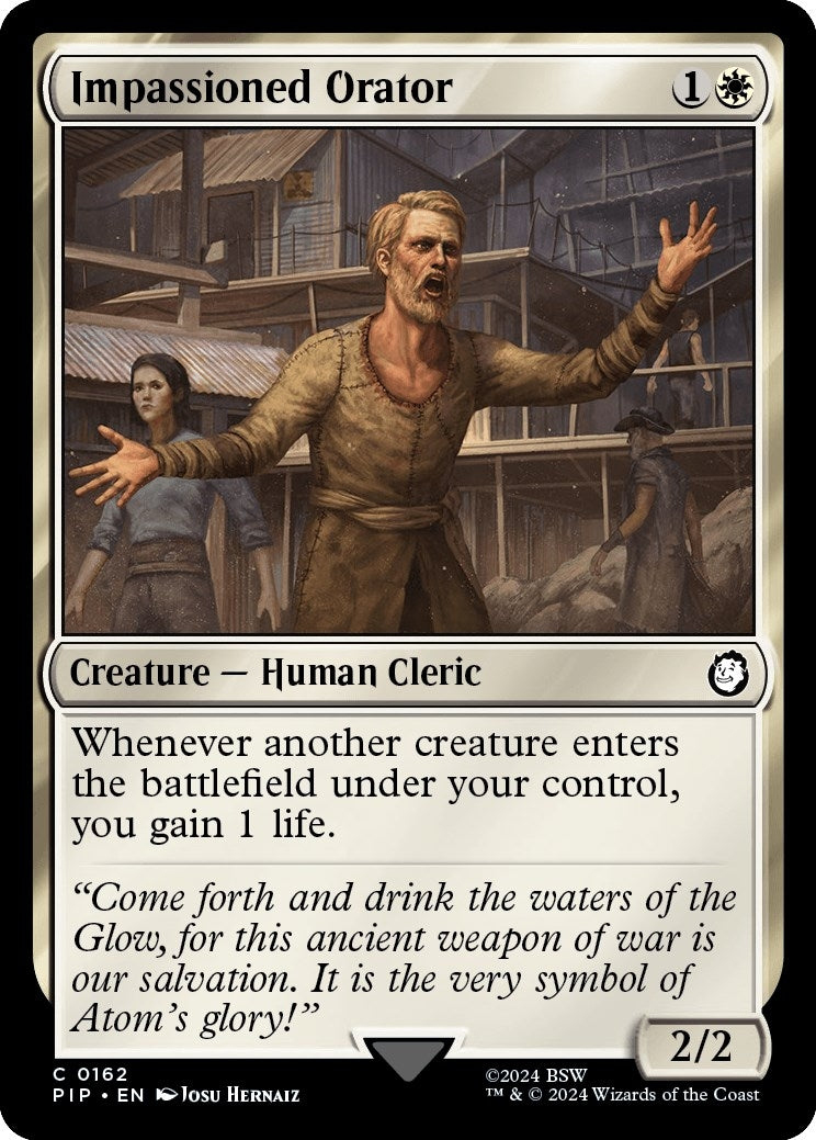 Image for Impassioned Orator (162) (Universes Beyond: Fallout) - Magic: The Gathering