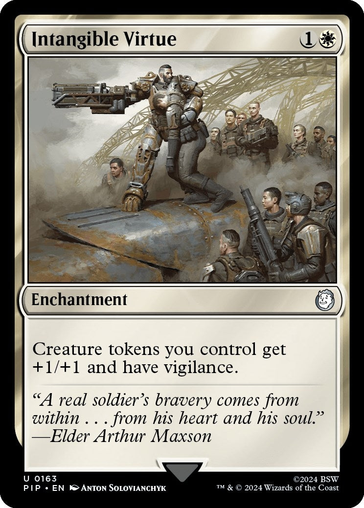 Image for Intangible Virtue (163) (Universes Beyond: Fallout) - Magic: The Gathering
