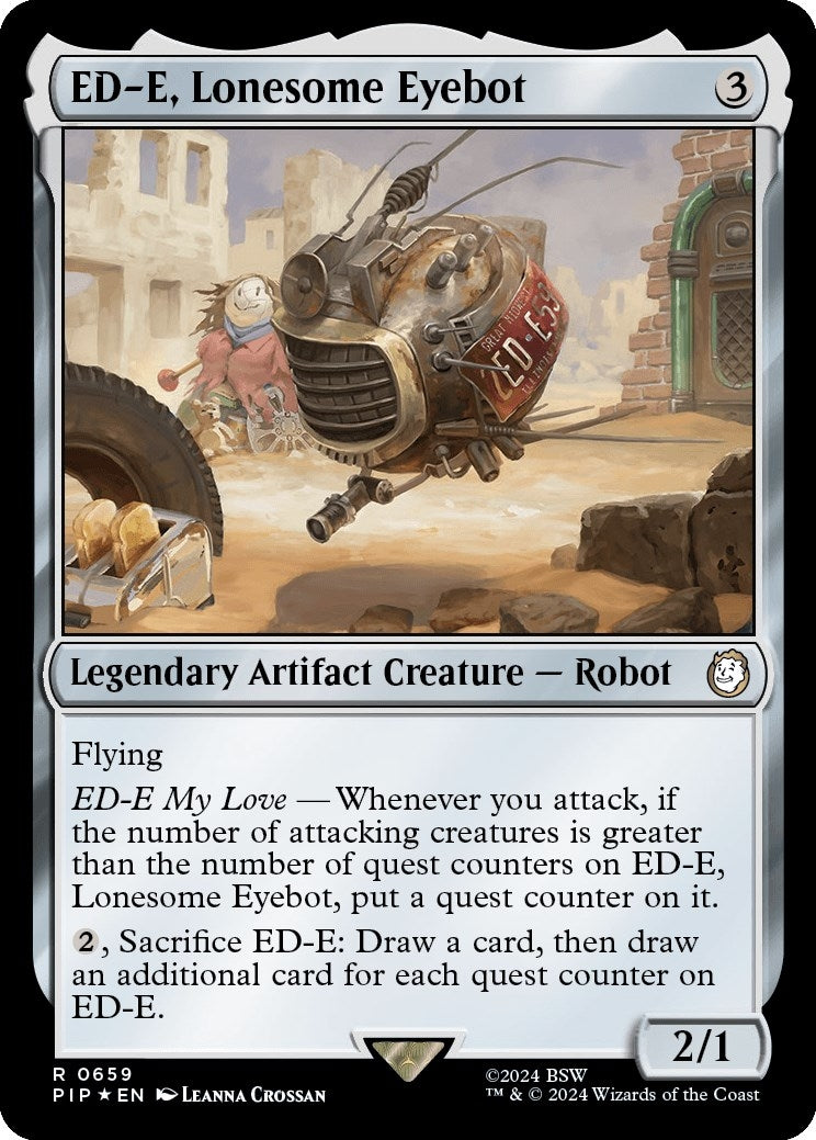 Image for ED-E, Lonesome Eyebot (Surge Foil) (659) (Universes Beyond: Fallout) - Magic: The Gathering
