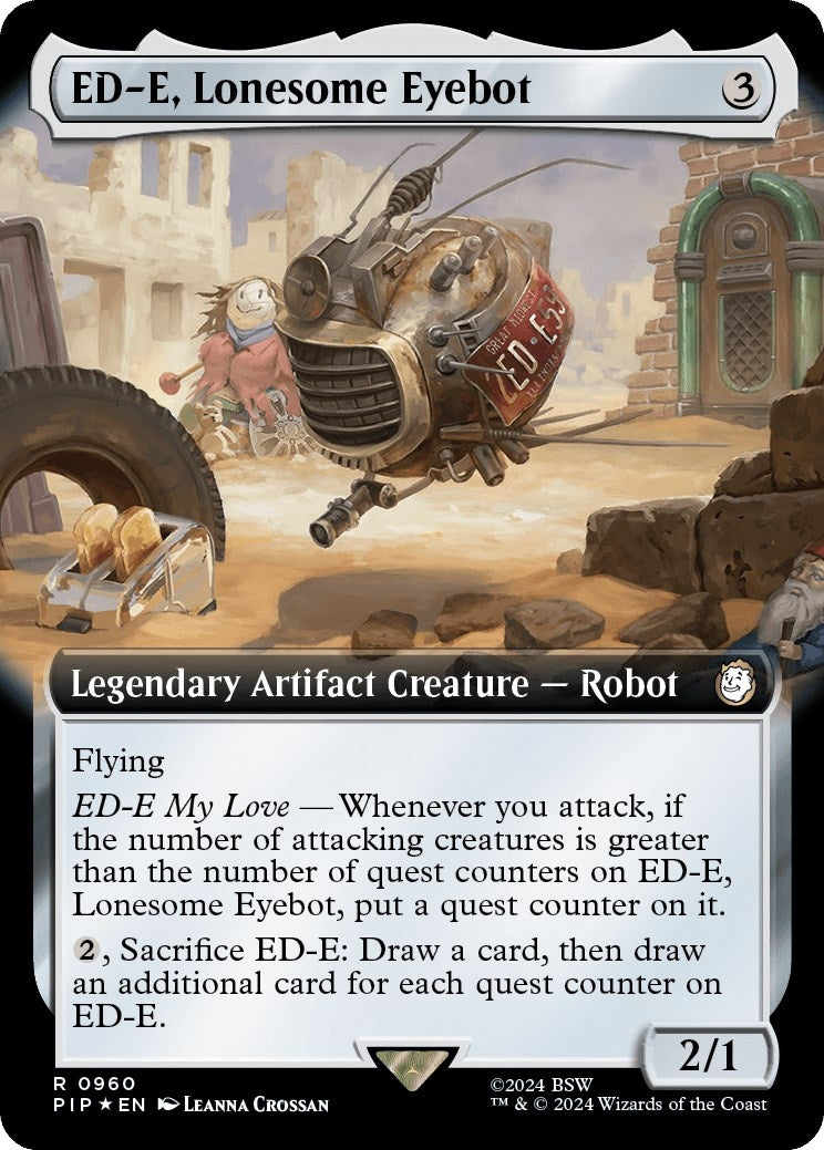 Image for ED-E, Lonesome Eyebot (Extended Art) (Surge Foil) (960) (Universes Beyond: Fallout) - Magic: The Gathering