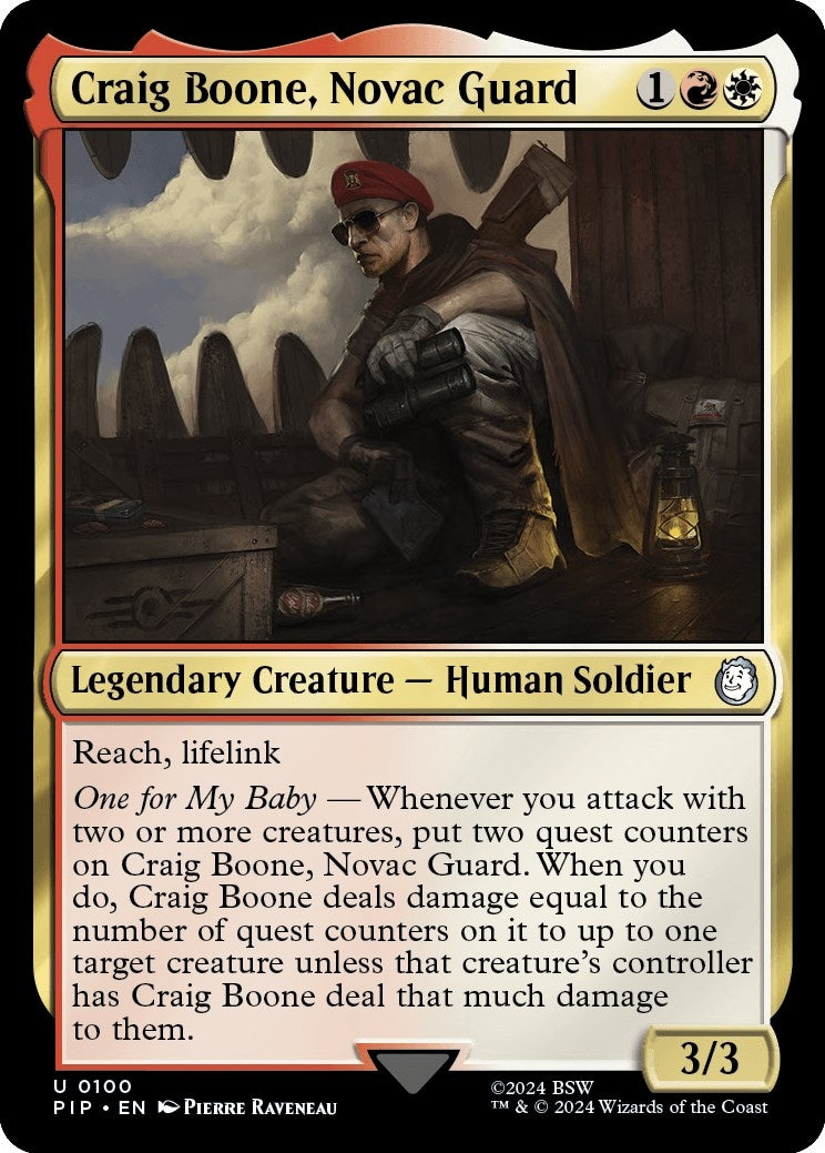 Image for Craig Boone, Novac Guard (100) (Universes Beyond: Fallout) - Magic: The Gathering