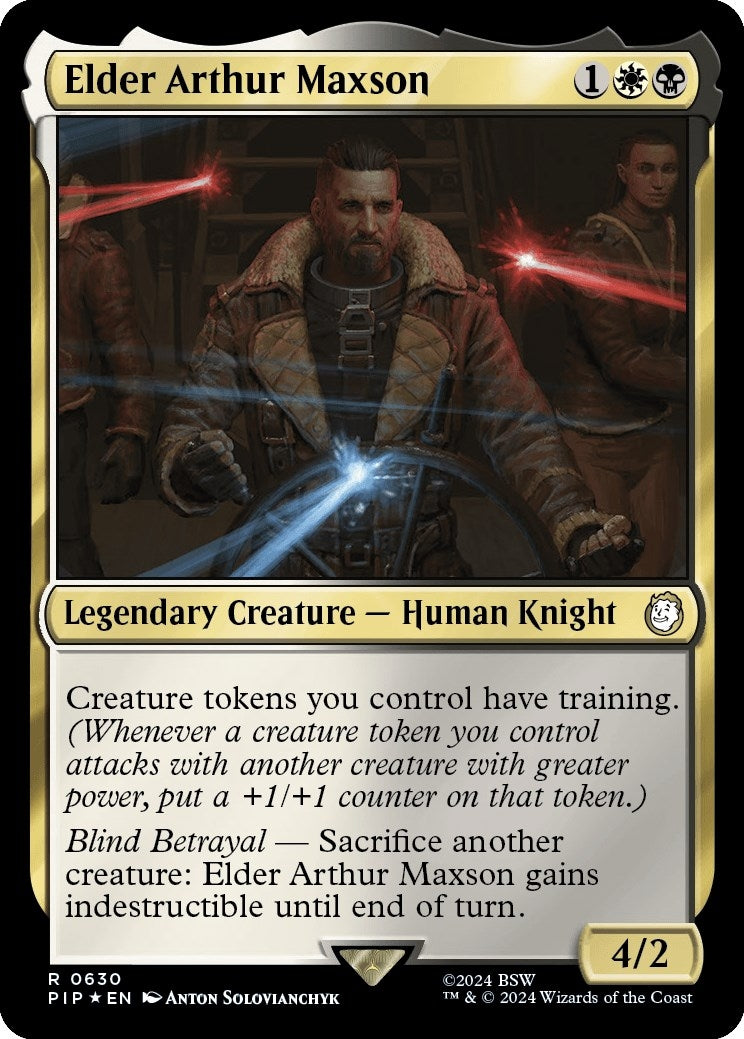 Image for Elder Arthur Maxson (Surge Foil) (630) (Universes Beyond: Fallout) - Magic: The Gathering