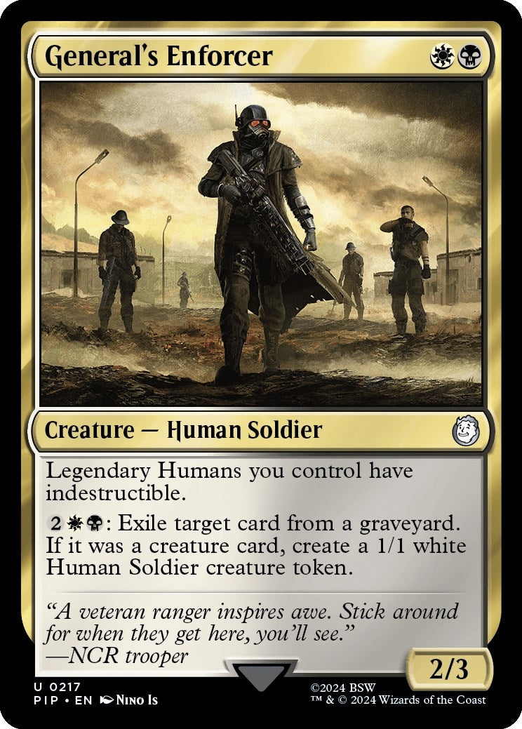 Image for General's Enforcer (217) (Universes Beyond: Fallout) - Magic: The Gathering
