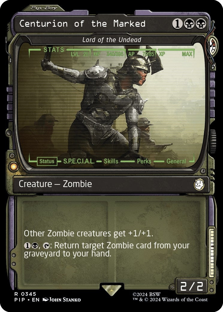 Image for Centurion of the Marked - Lord of the Undead (Showcase) (345) (Universes Beyond: Fallout) - Magic: The Gathering