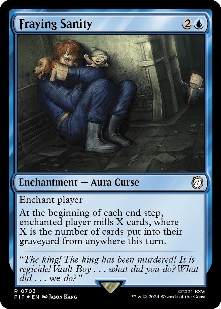 Image for Fraying Sanity (Surge Foil) (703) (Universes Beyond: Fallout) - Magic: The Gathering