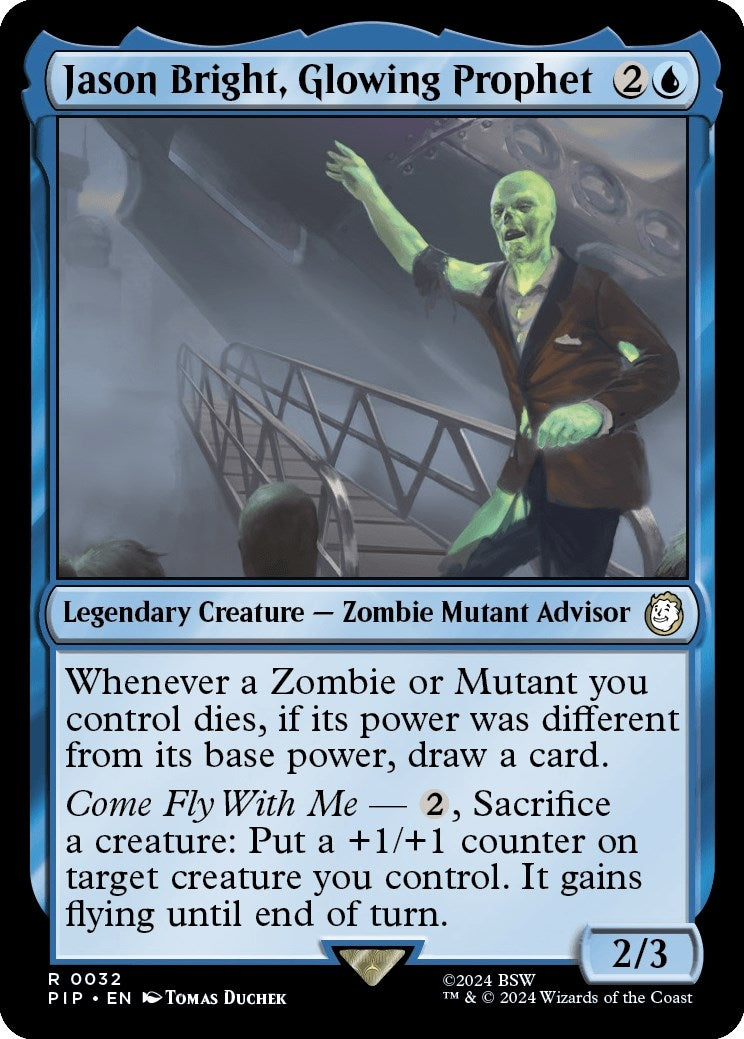 Image for Jason Bright, Glowing Prophet (32) (Universes Beyond: Fallout) - Magic: The Gathering