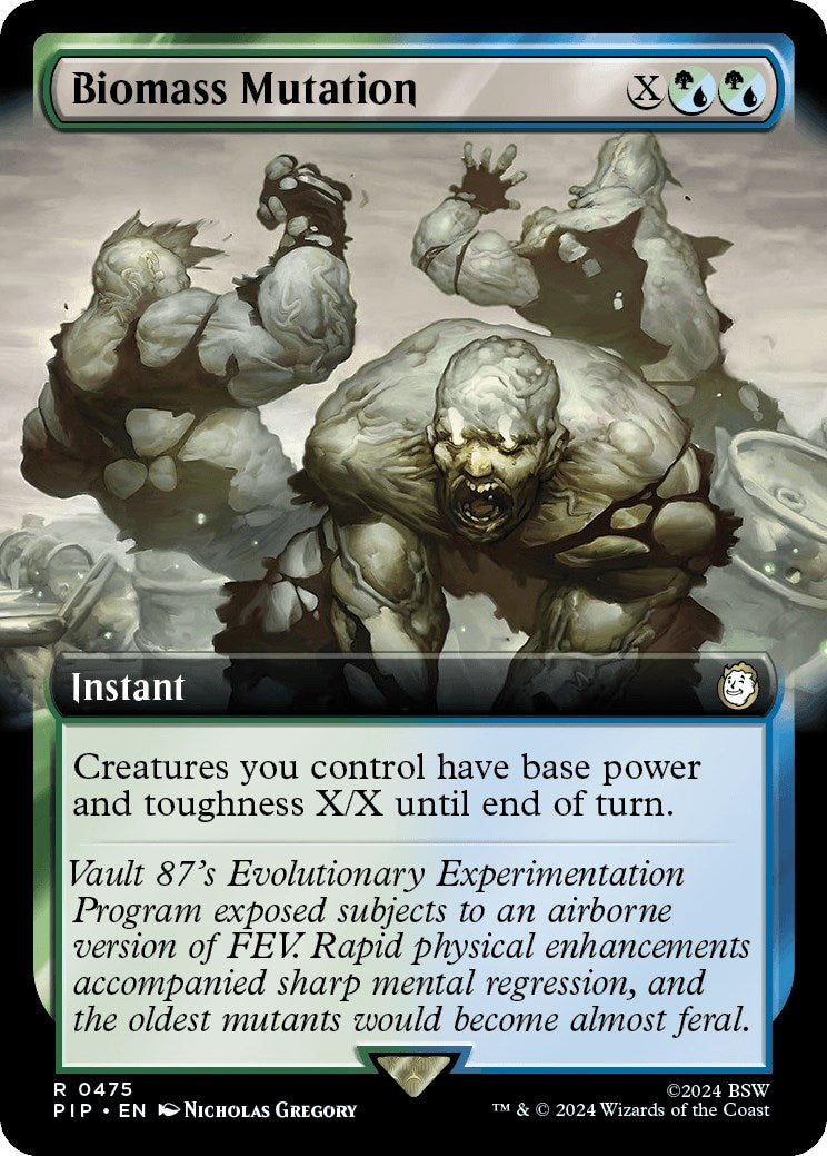Image for Biomass Mutation (Extended Art) (475) (Universes Beyond: Fallout) - Magic: The Gathering