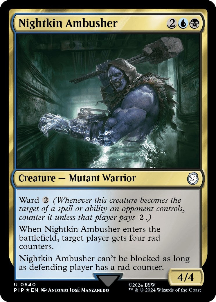 Image for Nightkin Ambusher (Surge Foil) (640) (Universes Beyond: Fallout) - Magic: The Gathering
