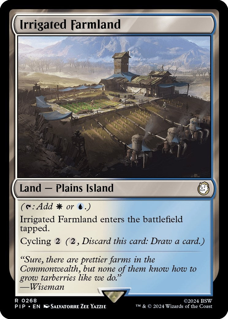 Image for Irrigated Farmland (268) (Universes Beyond: Fallout) - Magic: The Gathering