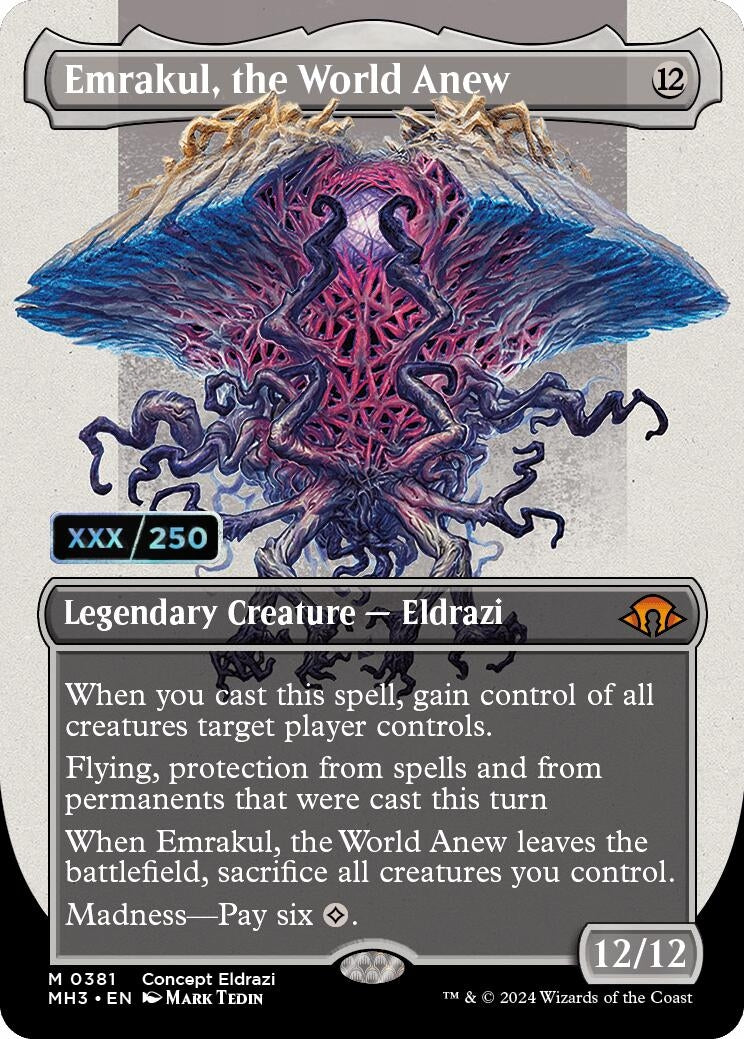 Image for Emrakul, the World Anew (Borderless) (Serial Numbered) (381) (Modern Horizons 3) - Magic: The Gathering