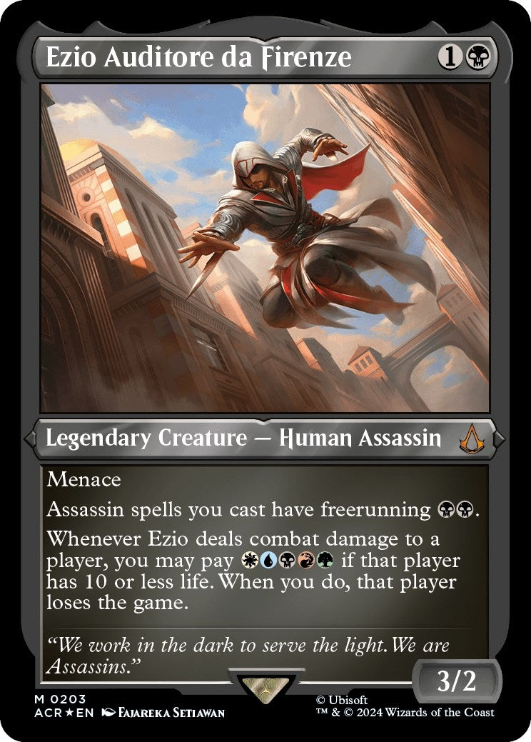 Image for Ezio Auditore da Firenze (Foil Etched) (203) (Universes Beyond: Assassin's Creed) - Magic: The Gathering