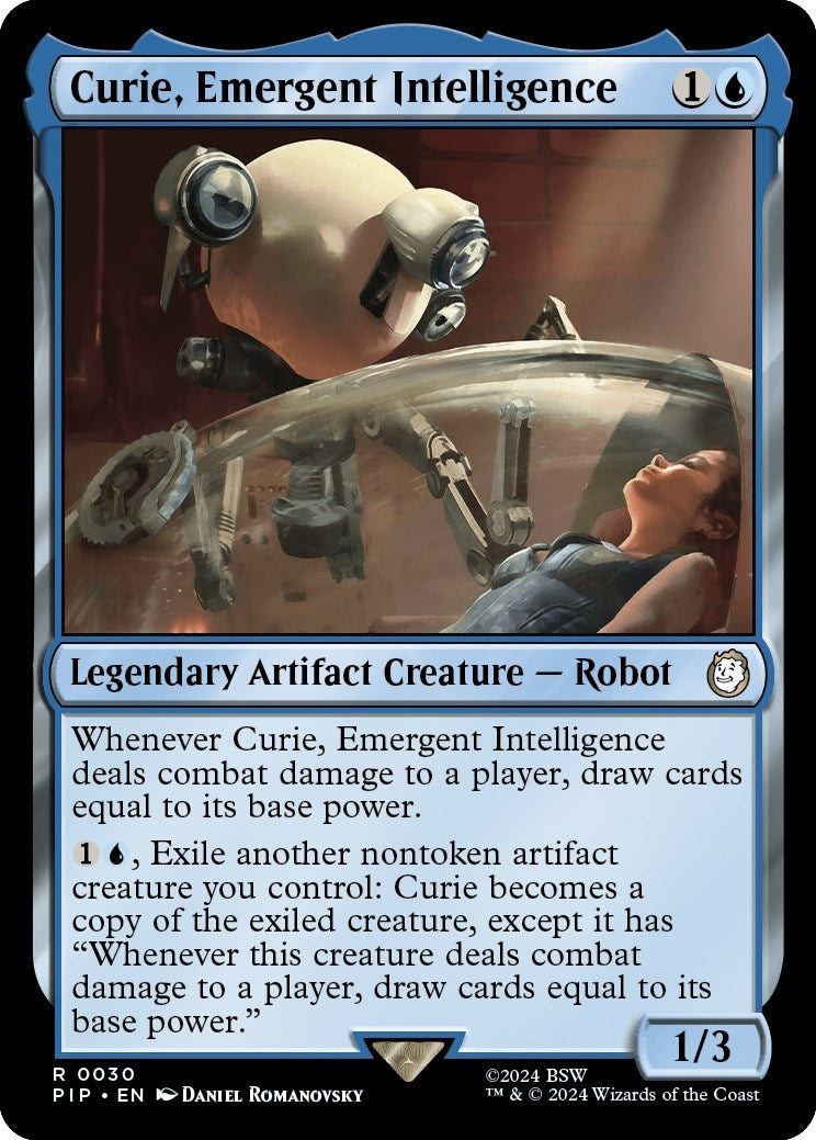 Image for Curie, Emergent Intelligence (30) (Universes Beyond: Fallout) - Magic: The Gathering