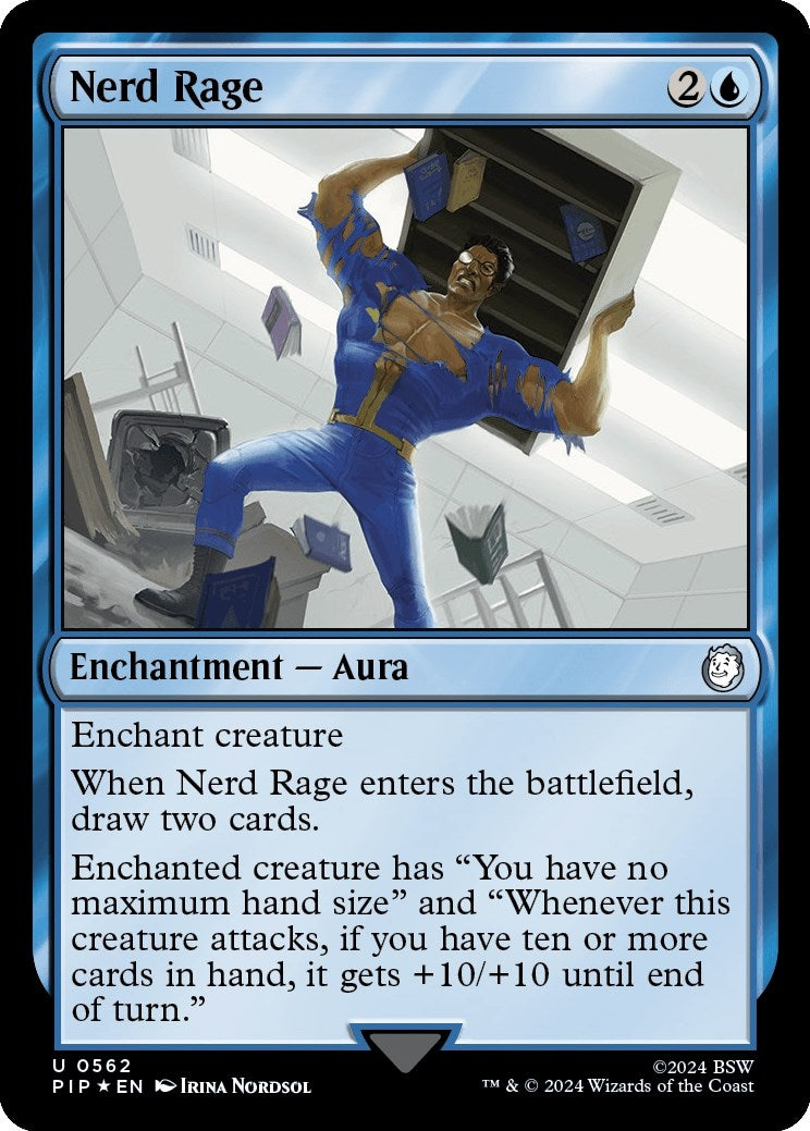 Image for Nerd Rage (Surge Foil) (562) (Universes Beyond: Fallout) - Magic: The Gathering