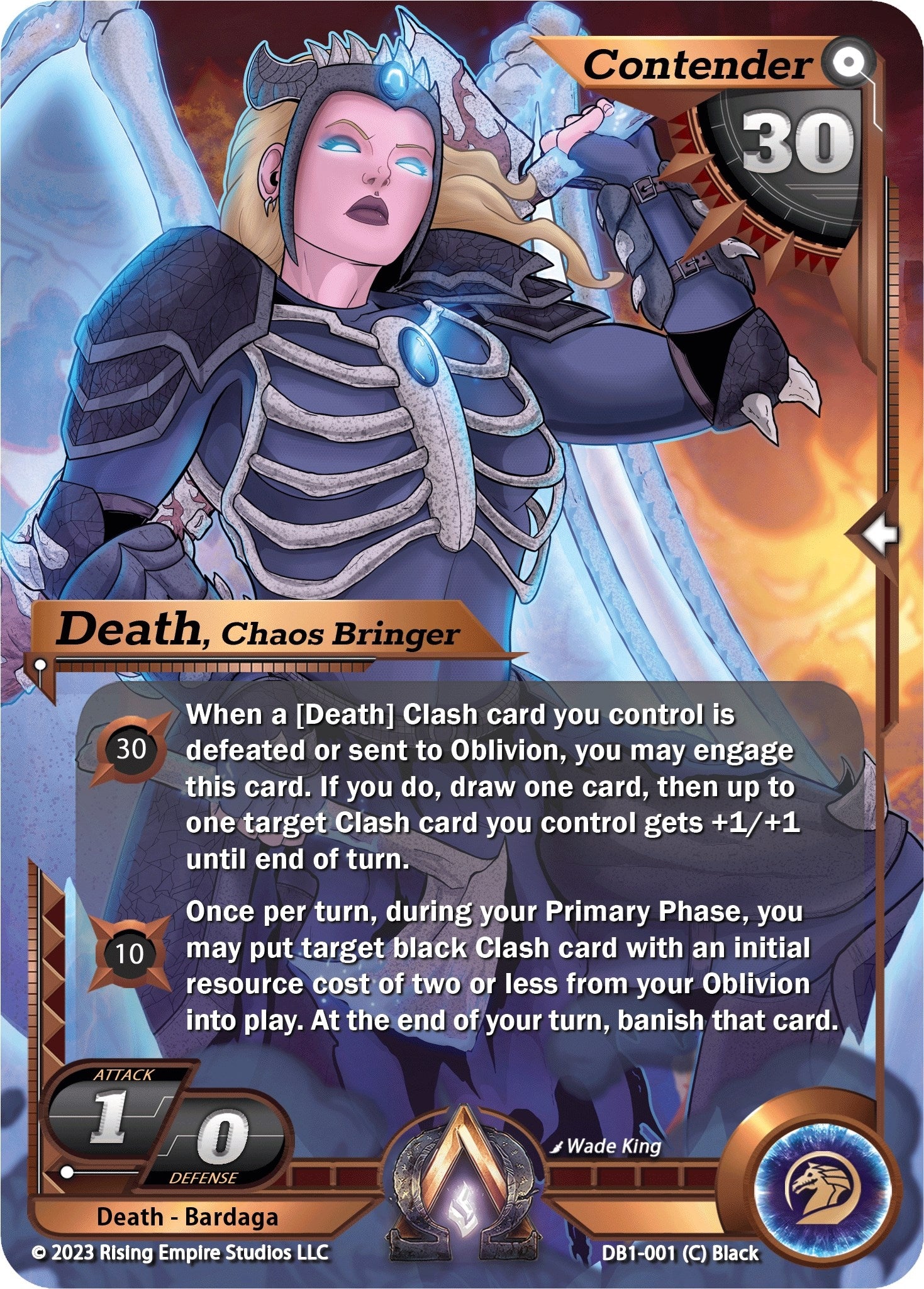 Image for Death, Chaos Bringer (DB1-001) (Year of the Dragon) - Alpha Clash