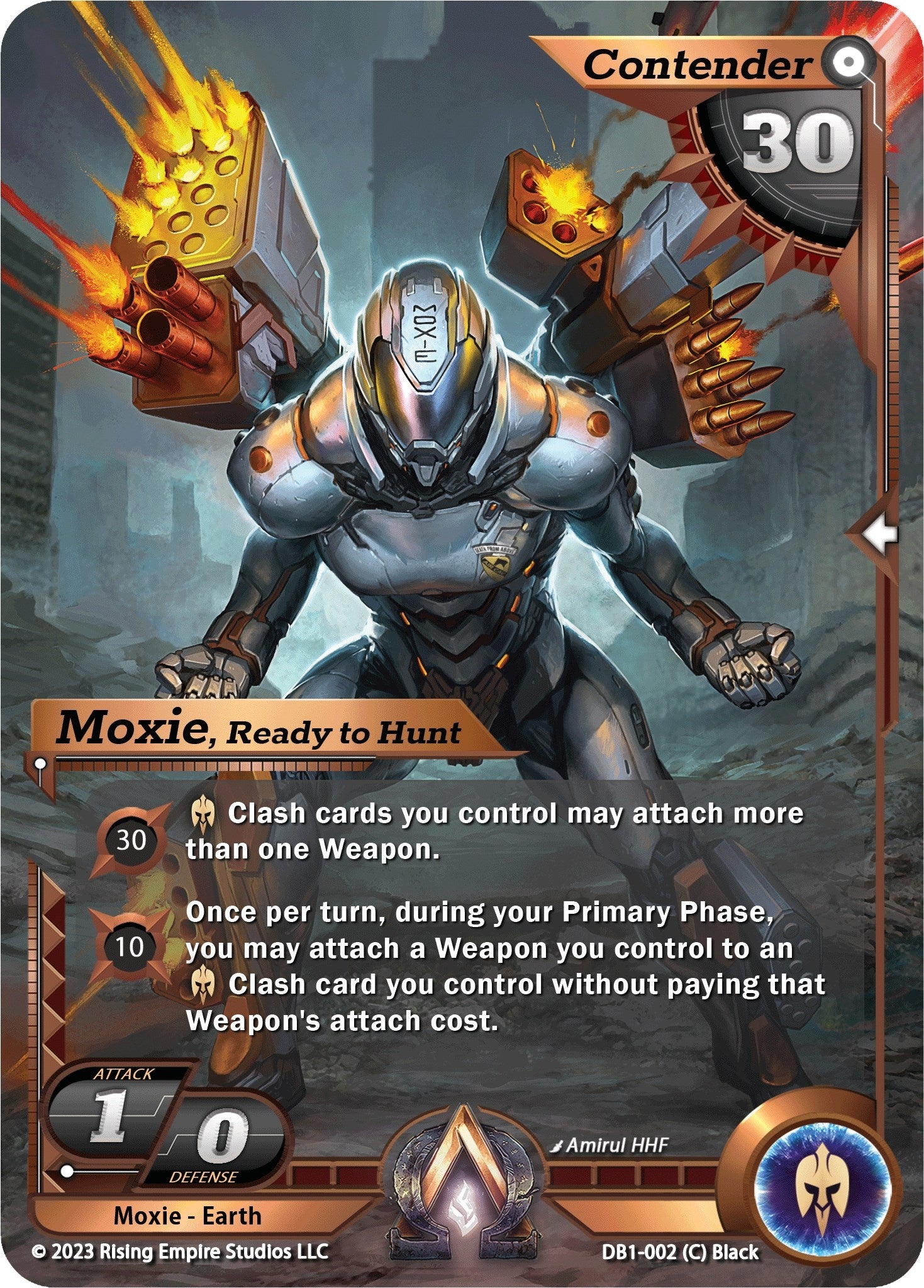 Image for Moxie, Ready to Hunt (DB1-002) (Year of the Dragon) - Alpha Clash