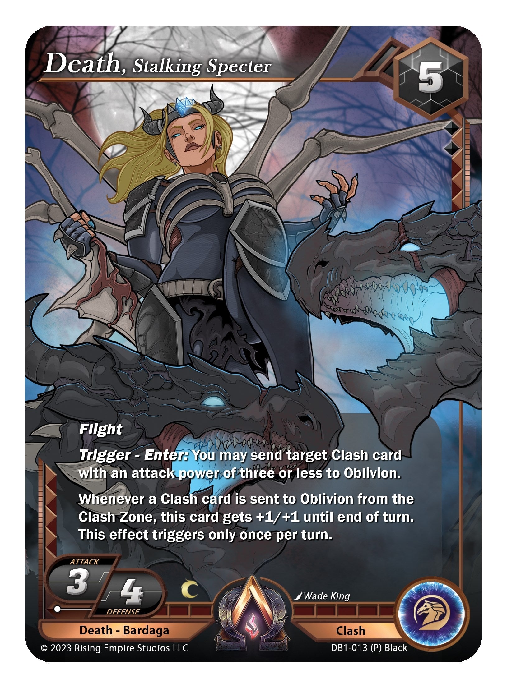 Image for Death, Stalking Specter (Team Covenant Promo) (DB1-013) (Year of the Dragon) - Alpha Clash