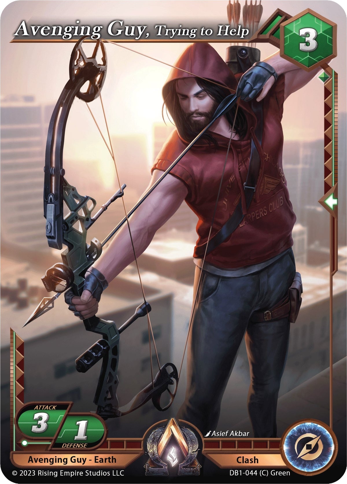 Image for Avenging Guy, Trying to Help (DB1-044) (Year of the Dragon) - Alpha Clash
