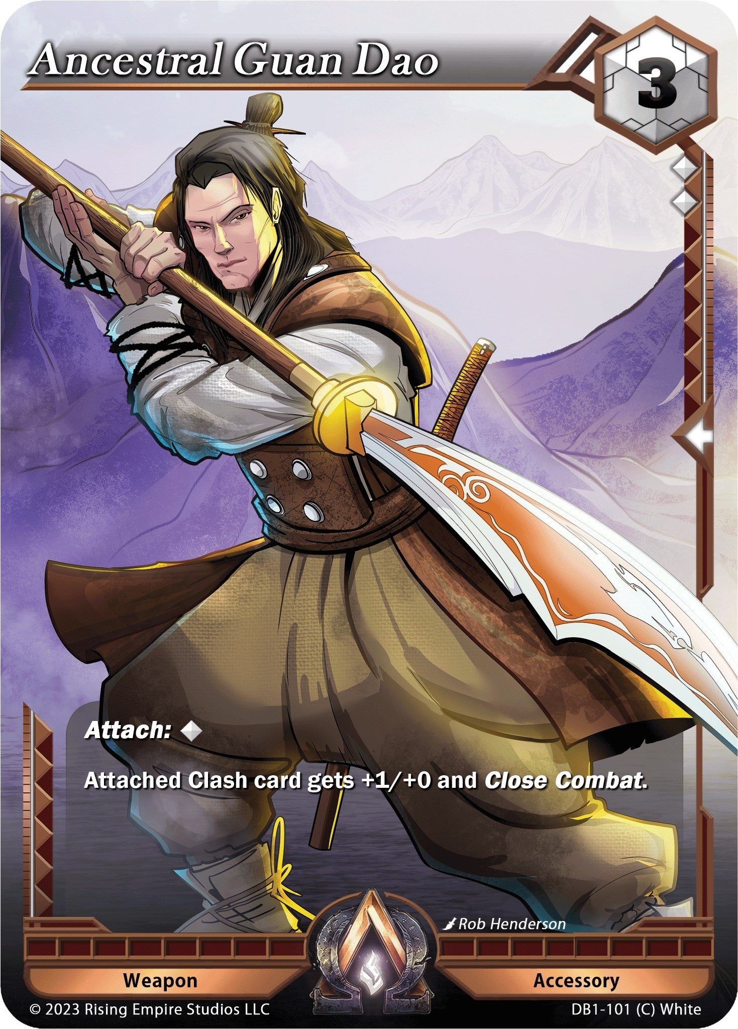 Image for Ancestral Guan Dao (DB1-101) (Year of the Dragon) - Alpha Clash