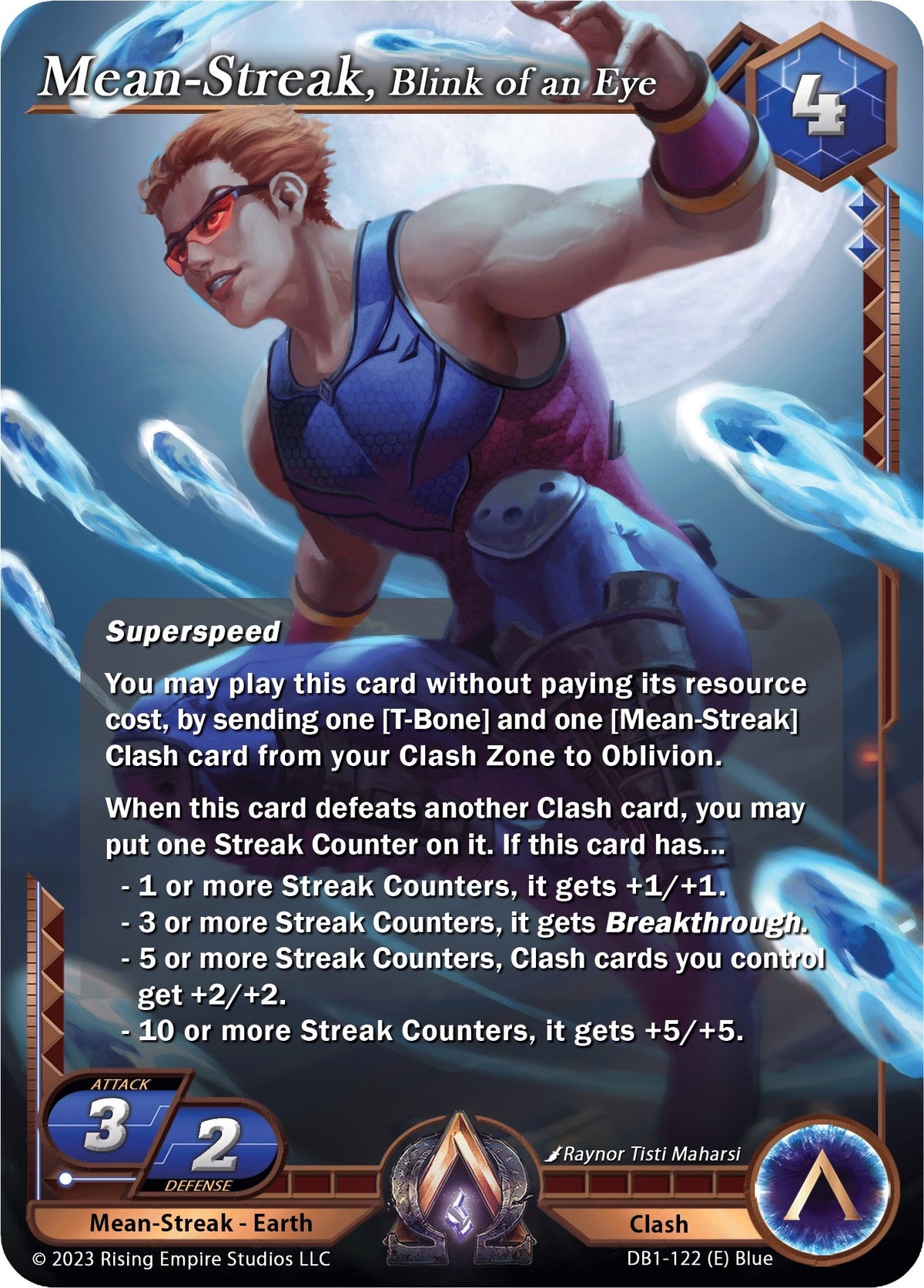 Image for Mean-Streak, Blink of an Eye (DB1-122) (Year of the Dragon) - Alpha Clash