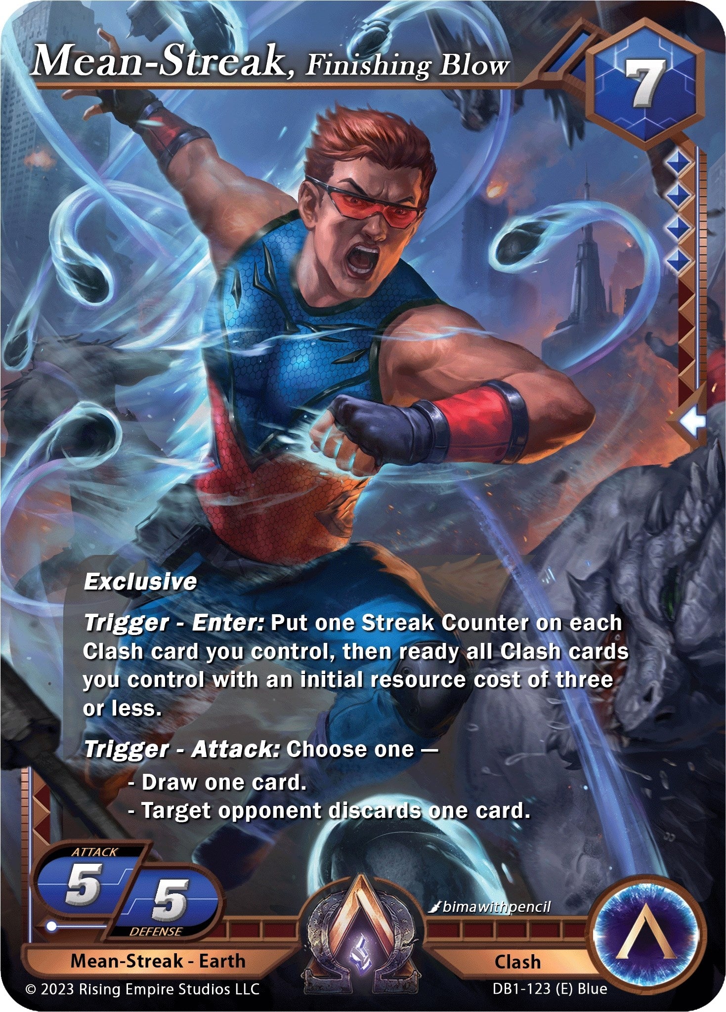Image for Mean-Streak, Finishing Blow (DB1-123) (Year of the Dragon) - Alpha Clash