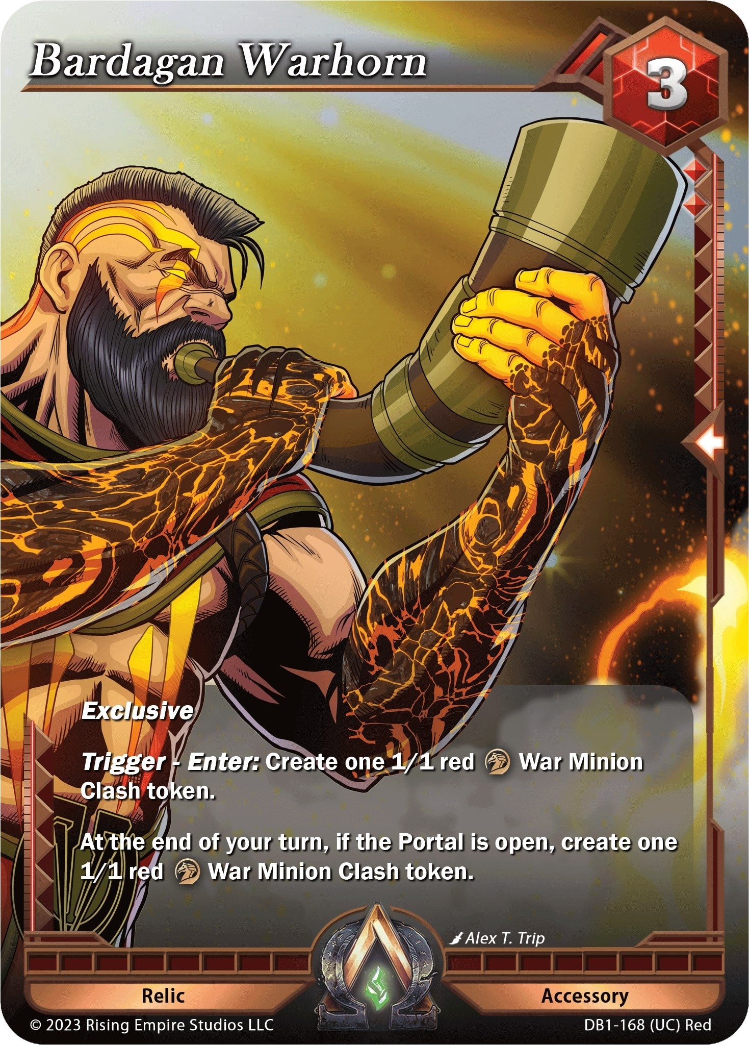 Image for Bardagan Warhorn (DB1-168) (Year of the Dragon) - Alpha Clash