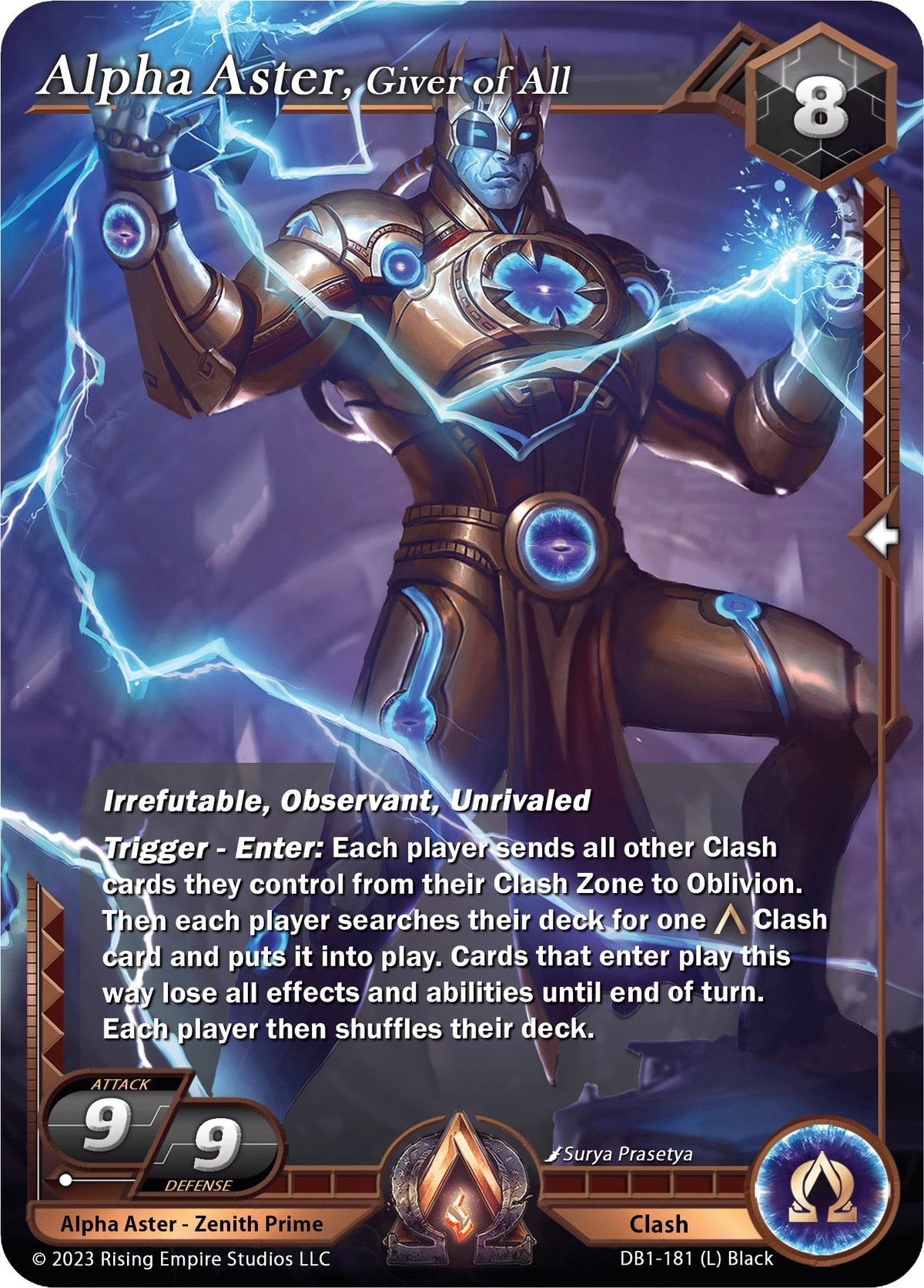 Image for Alpha Aster, Giver of All (DB1-181) (Year of the Dragon) - Alpha Clash
