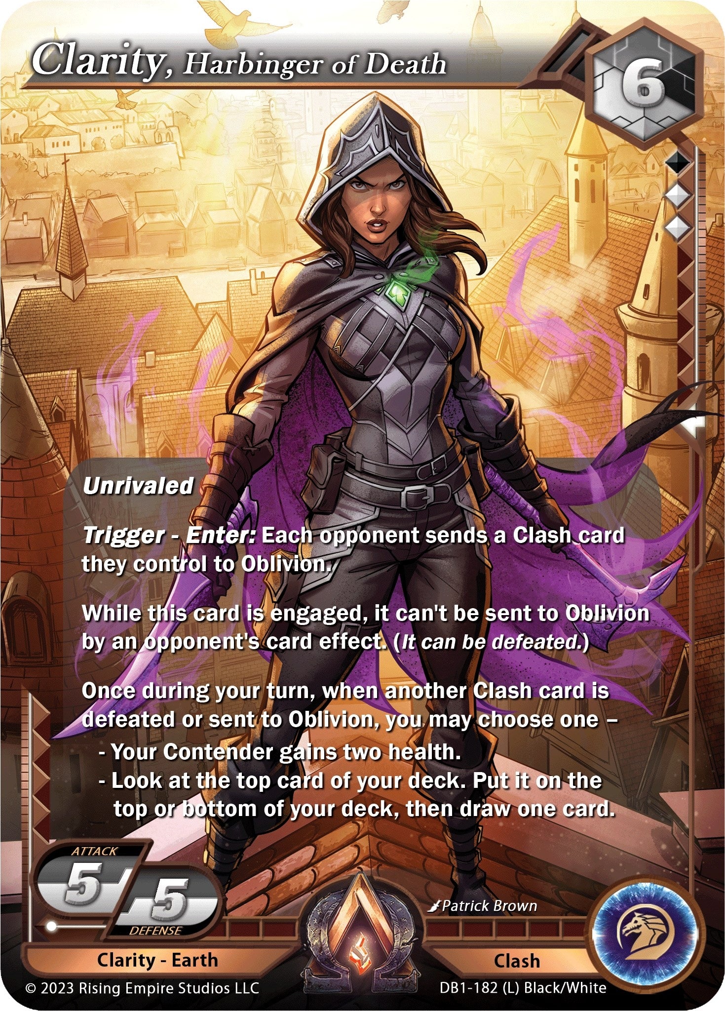 Image for Clarity, Harbinger of Death (DB1-182) (Year of the Dragon) - Alpha Clash