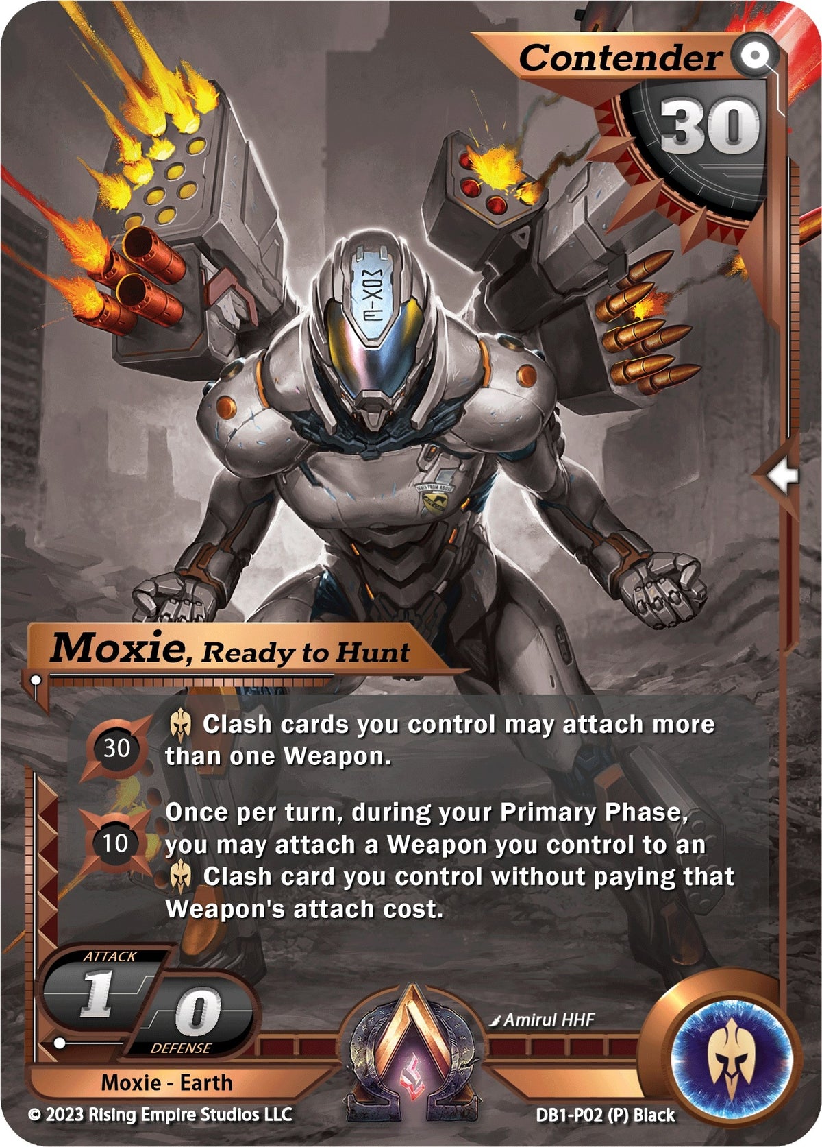 Image for Moxie, Ready to Hunt (Monochrome) (DB1-P02) (Year of the Dragon) - Alpha Clash