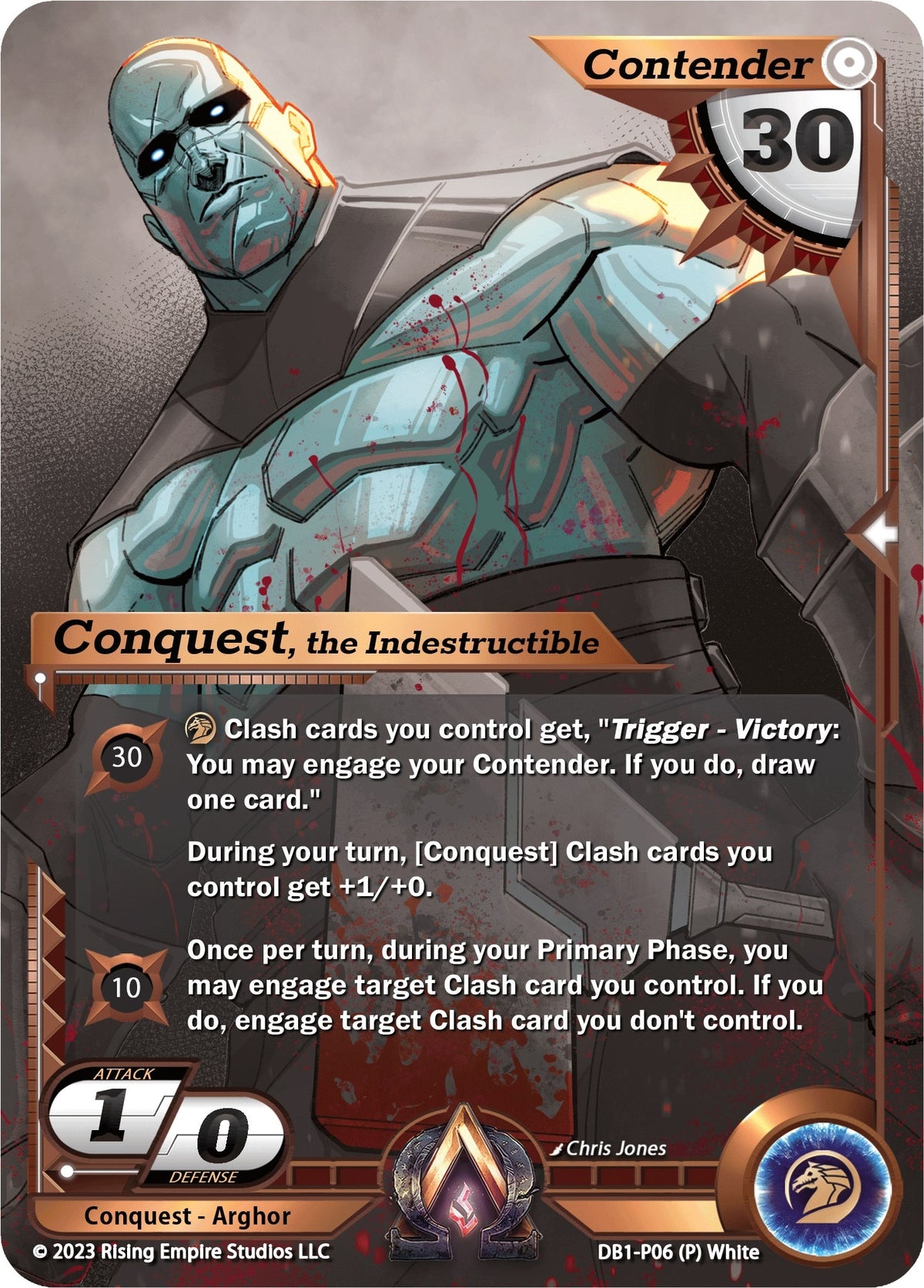 Image for Conquest, the Indestructible (Monochrome) (DB1-P06) (Year of the Dragon) - Alpha Clash