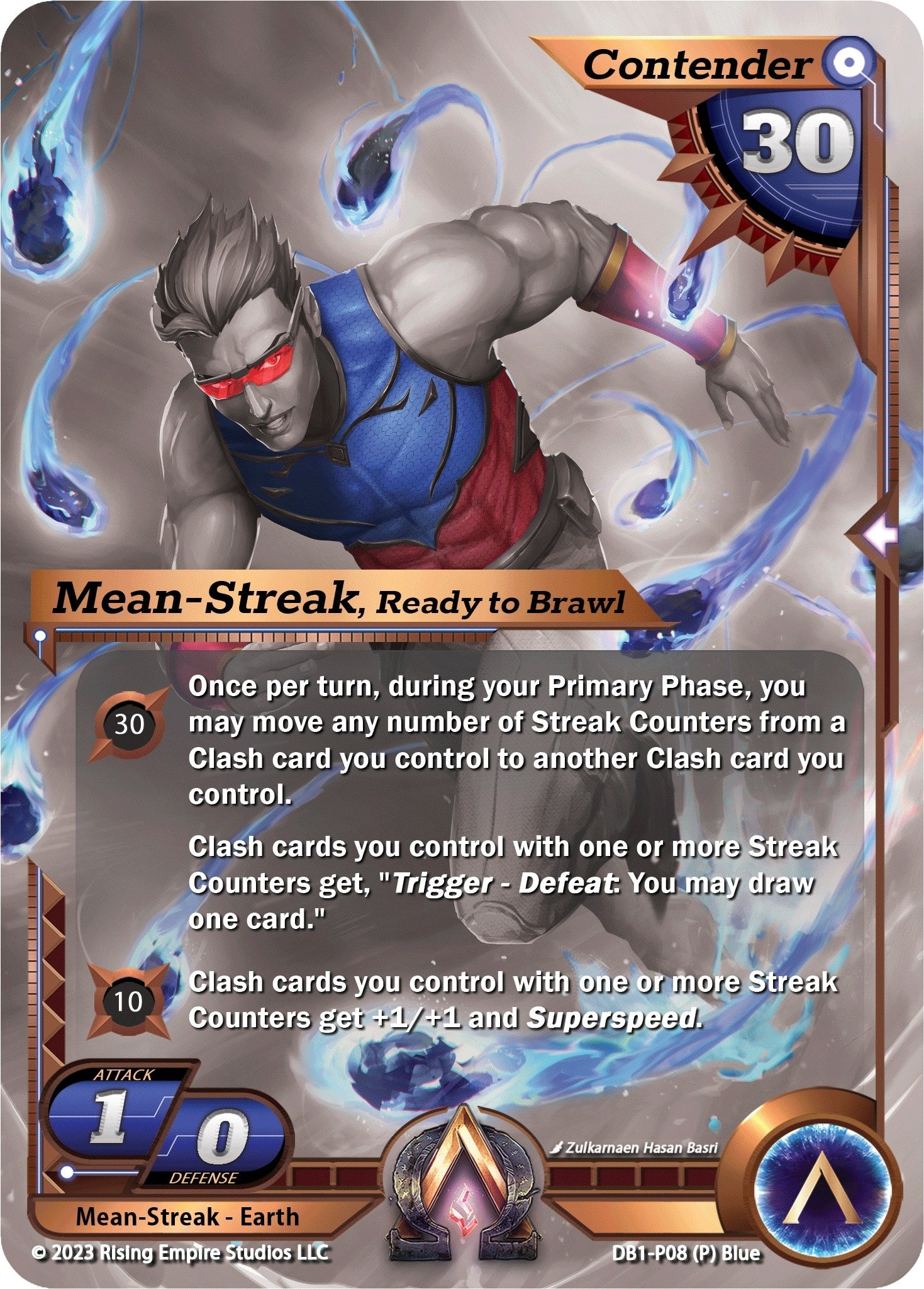 Image for Mean-Streak, Ready to Brawl (Monochrome) (DB1-P07) (Year of the Dragon) - Alpha Clash