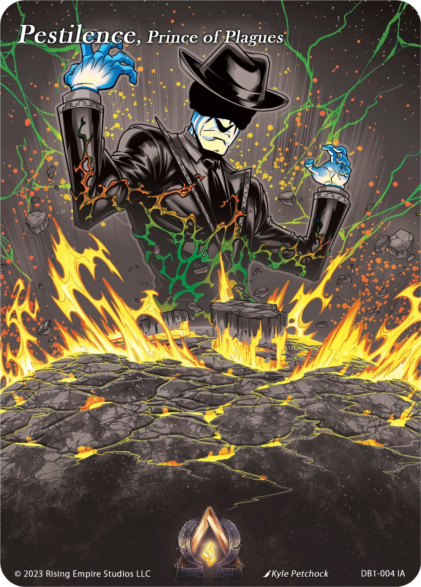 Image for Pestilence, Prince of Plagues (Iconic Art) (DB1-004 IA) (Year of the Dragon) - Alpha Clash