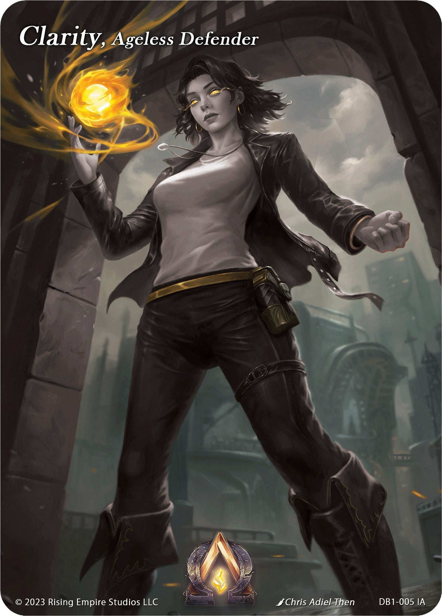 Clarity, Ageless Defender (Iconic Art) (DB1-005 IA) (Year of the Dragon)