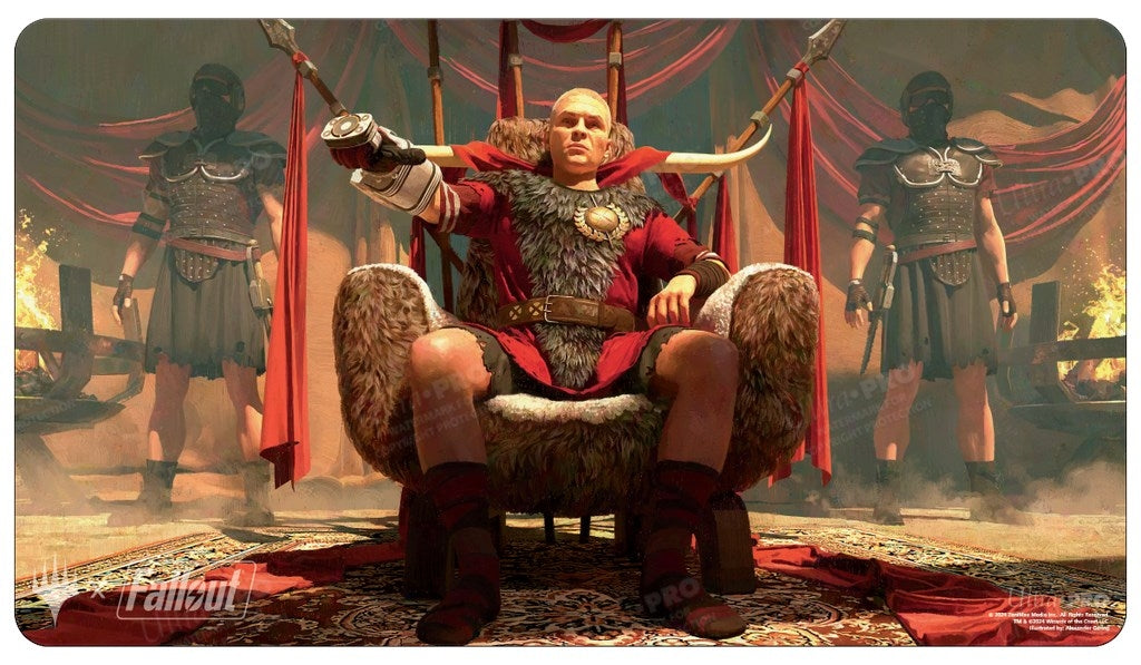 Image for Fallout Caesar, Legion's Emperor Standard Gaming Playmat for Magic: The Gathering - Playmats