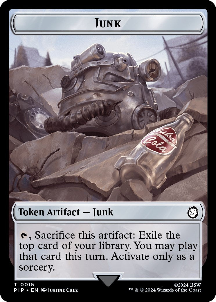 Image for Junk // Robot Double-Sided Token (15 // 16) (Universes Beyond: Fallout) - Magic: The Gathering