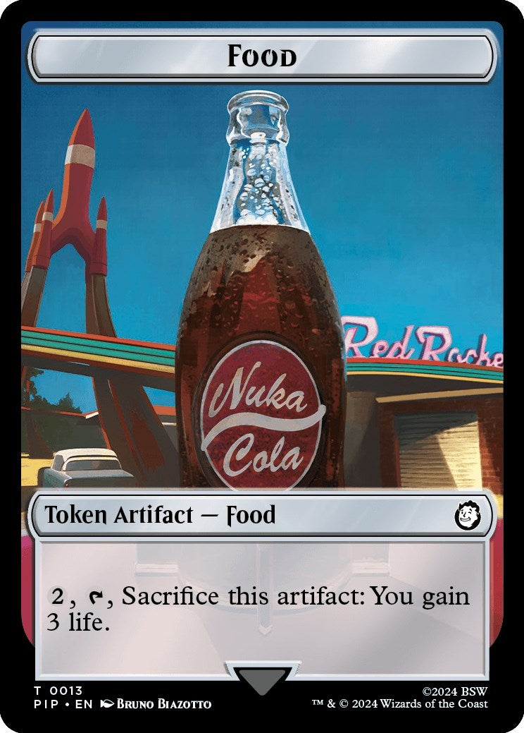 Image for Food (0013) // Human Soldier Double-Sided Token (13 // 3) (Universes Beyond: Fallout) - Magic: The Gathering