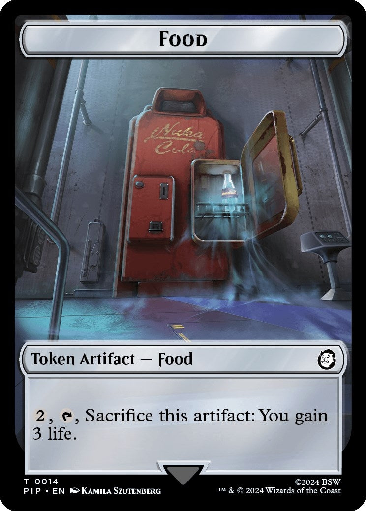 Image for Food (0014) // Human Soldier Double-Sided Token (14 // 3) (Universes Beyond: Fallout) - Magic: The Gathering