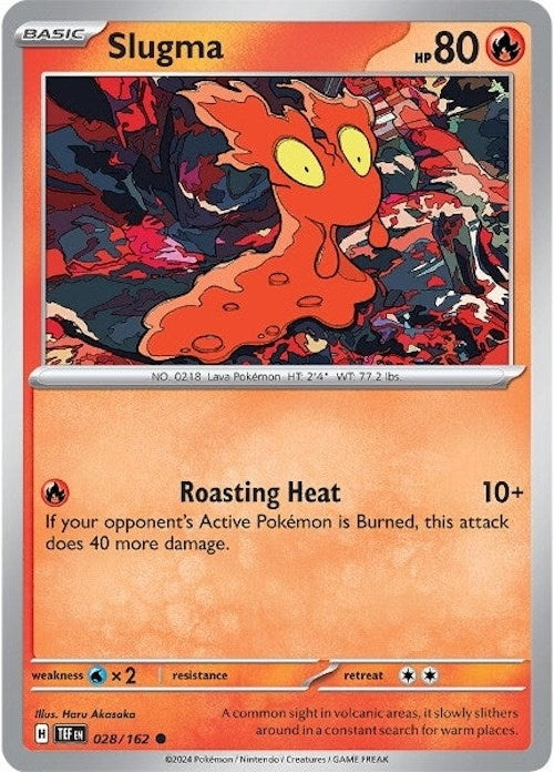 Image for Slugma (028/162) (TEF) - Pokemon