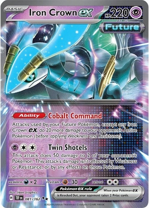 Image for Iron Crown ex (081/162) (TEF) - Pokemon